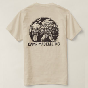 T-shirt "Camp Mackall" - étiquette aéroportée - arrièr