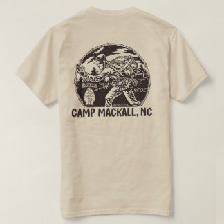 T-shirt "Camp Mackall" - étiquette aéroportée - arrière