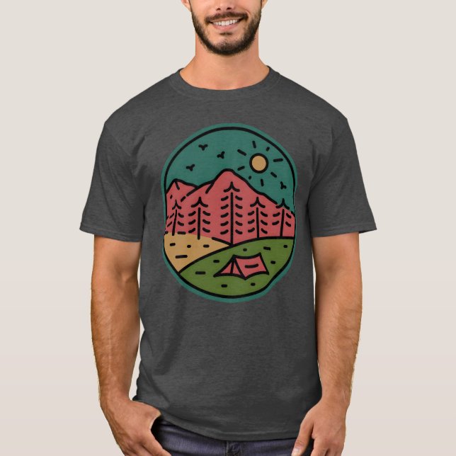 T-shirt Camp Meadow rétro (Devant)