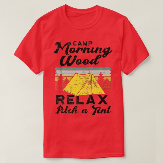 T-shirt Camp Morning Bois Design Camper, Morning Wood Prem (Design devant)