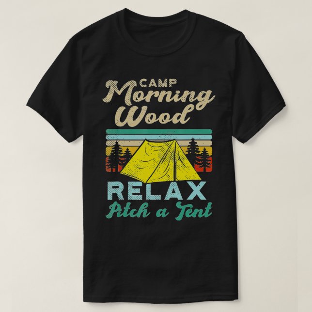 T-shirt Camp Morning Wood Design Camper, Morning Wood (1)  (Design devant)