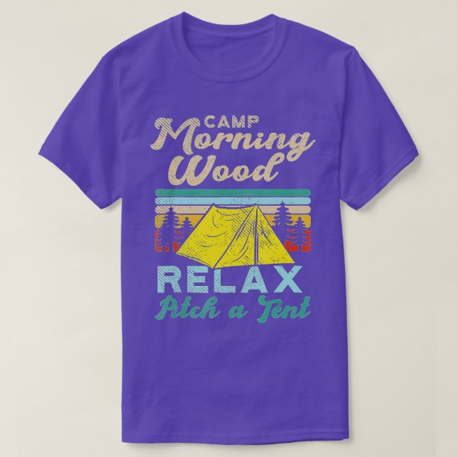 T-shirt Camp Morning Wood Design Camper Morning Wood (1) (Design devant)