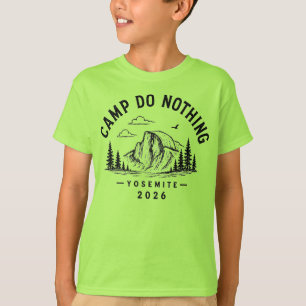 T-shirt Camp Ne Faites Rien 2026 - Édition Enfants Lettres