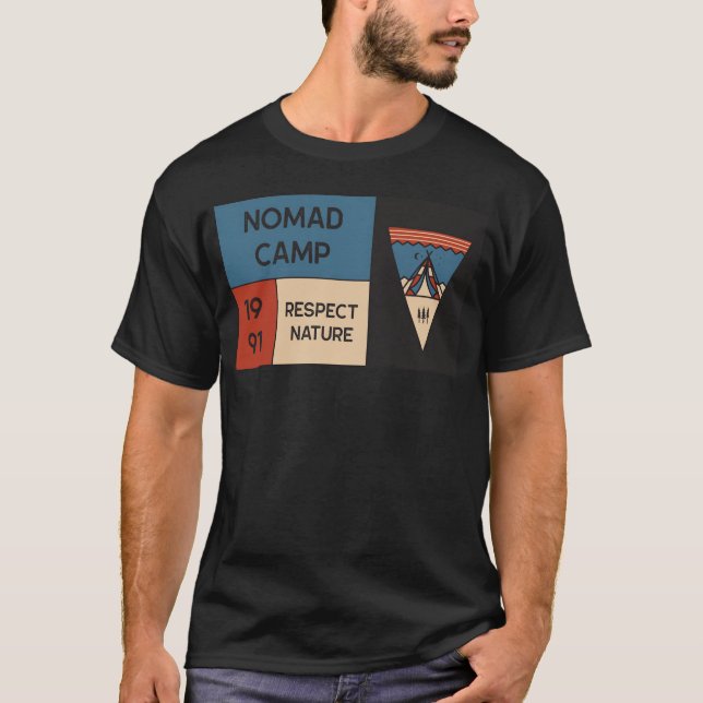T-shirt Camp Nomade Respectez la Nature fille (Devant)
