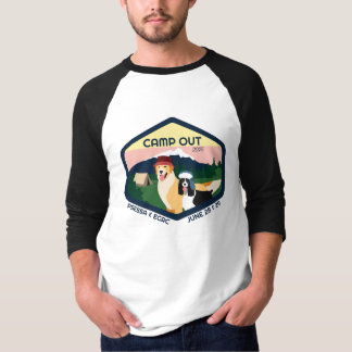 T-shirt Camp Out 2025 de baseball Tee