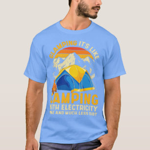 T-shirt Camp Outdoor Glamping Nature Camper Retro Camping