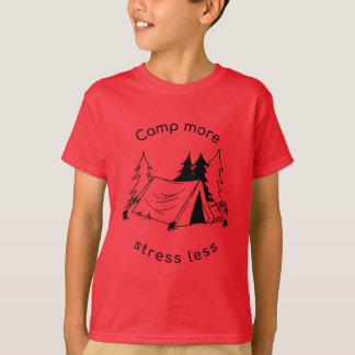 T-shirt Camp plus de stress moins de base Tri-Blend Chemis