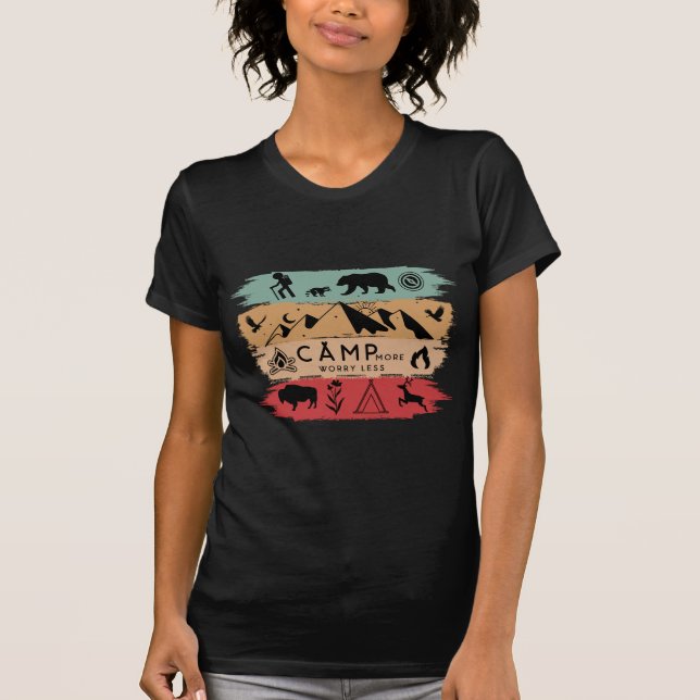T-shirt Camp Plus S'Inquiéter Moins (Devant)