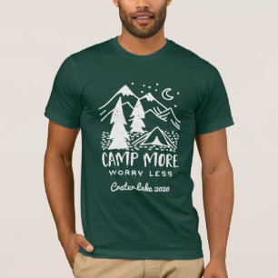 T-shirt Camp Plus, S'Inquiéter Moins Camping personnalis