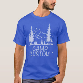 T-shirt Camp rétro personnalisé