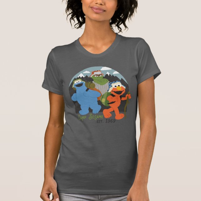 T-shirt Camp Sesame Street EST. 1969 (Devant)