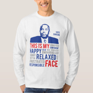 T-shirt Campagne Ben Carson 2016 Voici Mon Visage