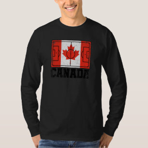 T-shirt Campagne de football du Canada Drapeau de la fiert