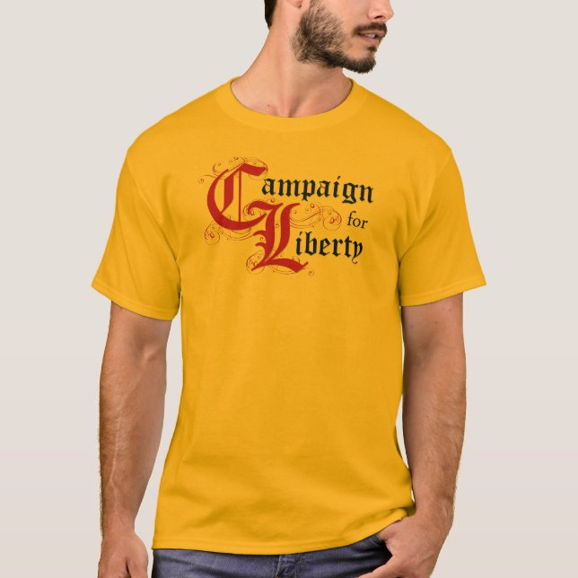 T-shirt Campagne pour la liberté (demandez-moi environ :) (Devant)