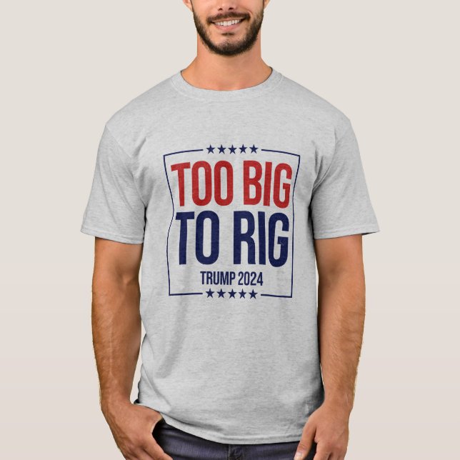 T-shirt Campagne Trump 2024 trop importante pour être cond (Devant)
