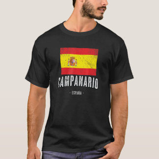 T-shirt Campanario Espagne Drapeau Ville - Drapeau Vêtemen