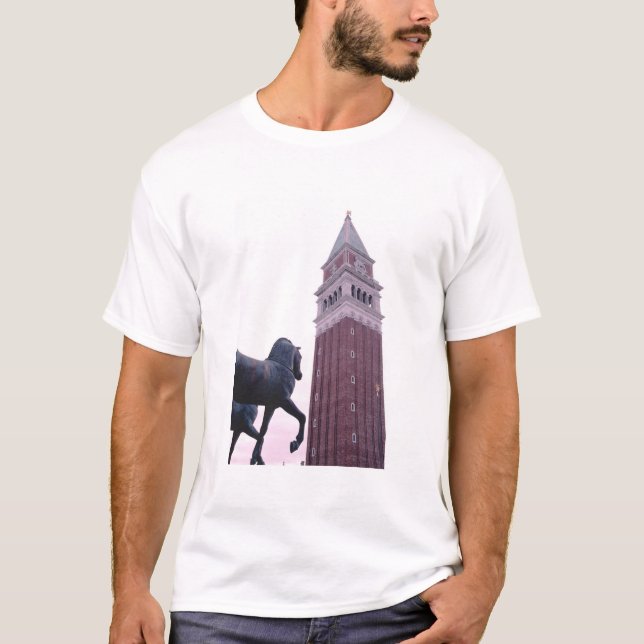 T-shirt Campanile de Saint-Marks, les chevaux de bronze Sa (Devant)