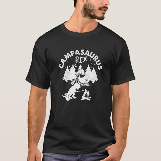 T-shirt Campasaurus Rex Tente extérieure Wilderness Dinosa (Devant)