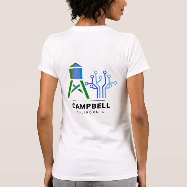 T-shirt campbell californie technique Silicon Valley chemi (Dos)
