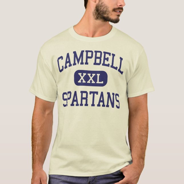 T-shirt Campbell - Spartans - lycée - Smyrna la Géorgie (Devant)