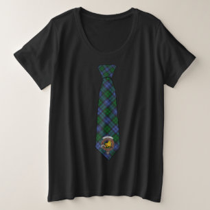 T-shirt Campbell Tartan Necktie avec Badge Plus Ta