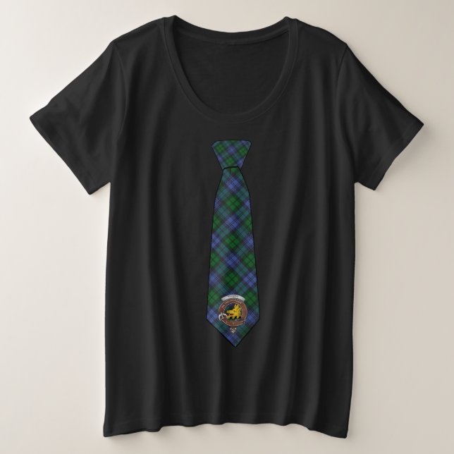T-shirt Campbell Tartan Necktie avec Badge Plus Ta (Design devant)
