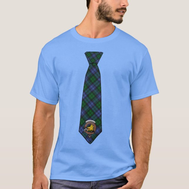 T-shirt Campbell Tartan Necktie avec insigne (Devant)