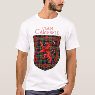 T-shirt Campbell Tartan Scottish Plaid Lion Rampant