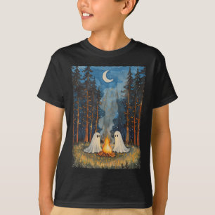 T-shirt Campement fantôme vintage amateur de camping gothi