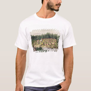 T-shirt Campement indien sur l'île de Quadra