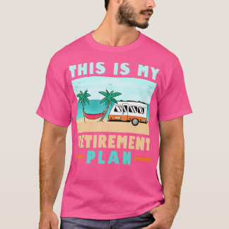 T-shirt Camper Camping Motorhome Rv Voici Ma Retraite