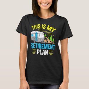 T-shirt Camper Camping Motorhome Rv Voici Ma Retraite