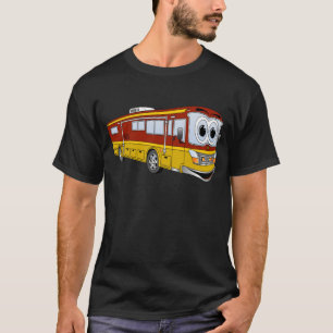 T-shirt Camper caricature de bus Rd Gold RV