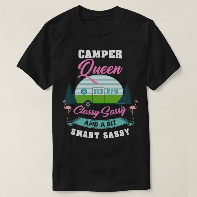 T-shirt Camper Classy Sassy et un peu smart assy Funny Cam (Design devant)