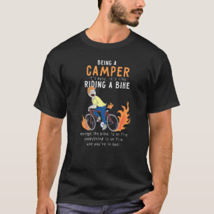 T-shirt Camper Comme équitation Vélo Cycliste Drôle
