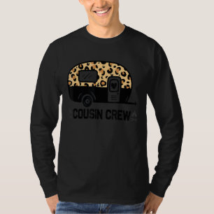 T-shirt Camper Cousin Camp 2022 Amis Été Leopard Rv Camper
