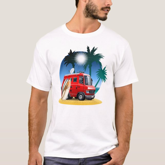 T-shirt Camper de dessin (Devant)