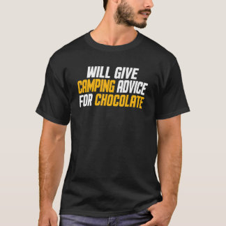 T-shirt Camper Donnera Des Conseils De Camping Pour Le Cho