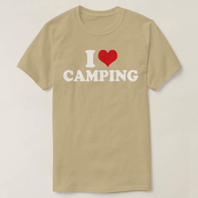 T-shirt Camper I Love Camping1 (Design devant)
