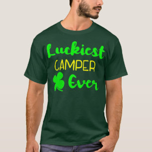 T-shirt Camper le plus chanceux jamais Jour de la Saint Pa