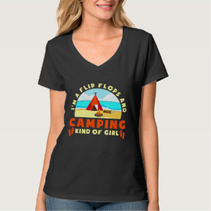 T-shirt Camper Mom Tent Im A Flip Flops Et Camping Kinda