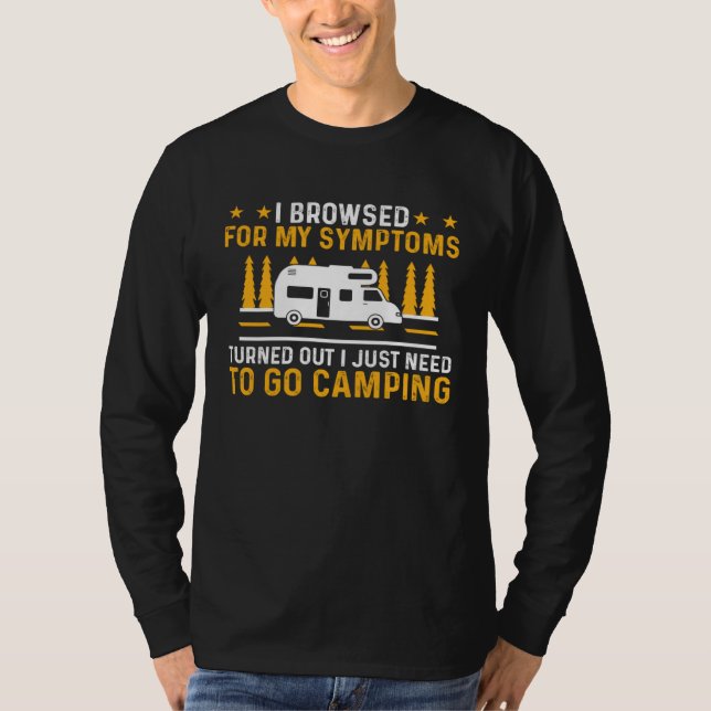 T-shirt Camper  Motorhome I Just Need To Go Camping  1 (Devant)