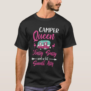 T-shirt Camper Queen Classy Sassy Smart Assy Camping Rv Gi