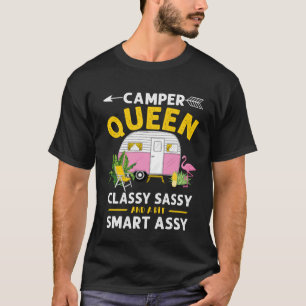 T-shirt Camper Queen Classy Sassy Smart Assy Hommes Drôle
