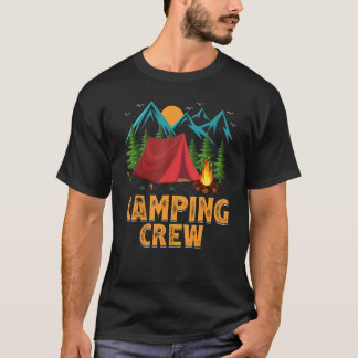 T-shirt Camper Retro Camping Crew Vintage 1