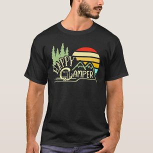 T-shirt Camper Rv Trailer Happy Camping Caravan Camping R