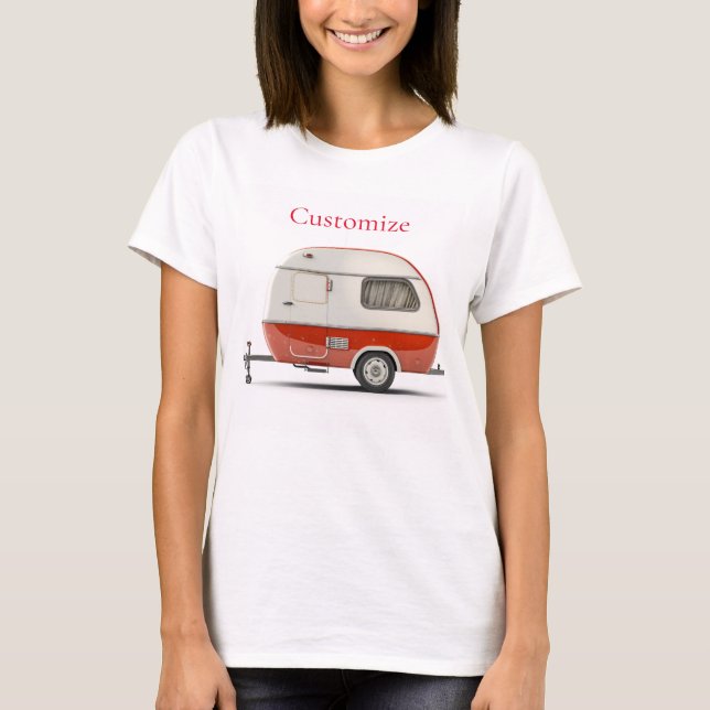 T-shirt Camper Teardrop Classic Retro Thunder_Cove (Devant)