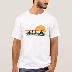 T-shirt Camper Tent Evolution Retro Design, Camping