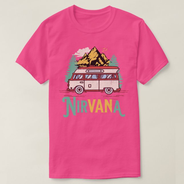 T-shirt Camper Van Life Camping Nirvana (Design devant)