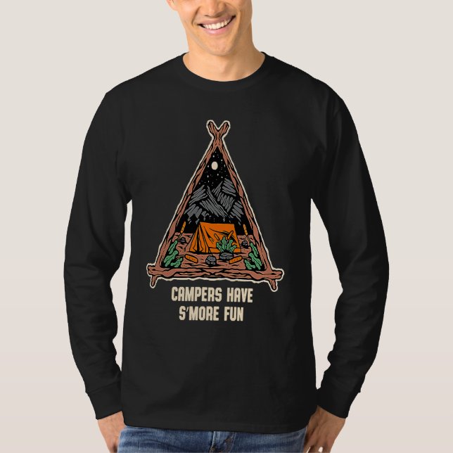 T-shirt Campers Have Smore Fun Camping Sayings Camp Quotes (Devant)